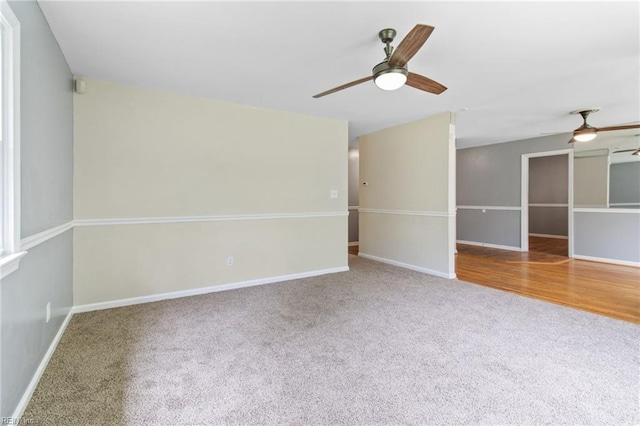 2 Sheralyn Pl, Hampton, VA 23666 - carpeted spare room featuring a ceiling fan and baseboards