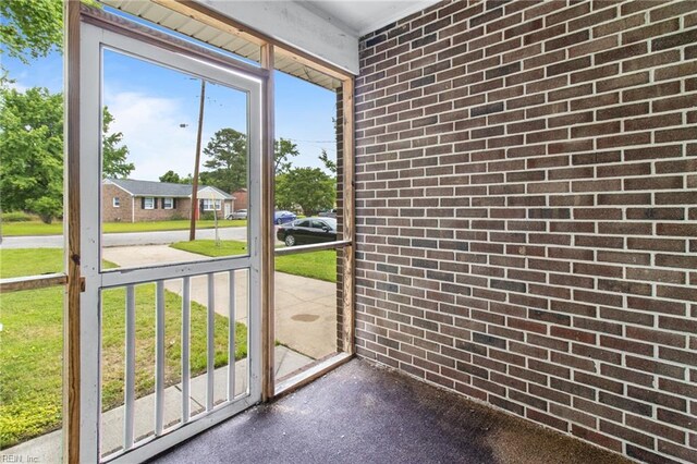 2 Sheralyn Pl, Hampton, VA 23666 - view of unfurnished sunroom