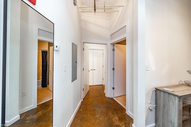 415 Saint Pauls Blvd Unit 309, Norfolk, VA 23510 - hallway featuring concrete flooring and baseboards