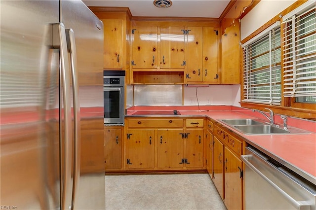 449 Martha Lee Dr, Hampton, VA 23666 - kitchen featuring appliances with stainless steel finishes, a sink, and light countertops