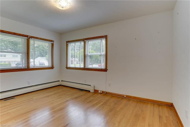 449 Martha Lee Dr, Hampton, VA 23666 - empty room with light wood-style floors and baseboards