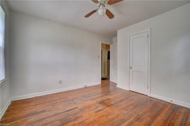 10 Dotson Dr, Hampton, VA 23669 - spare room with wood finished floors, baseboards, and a ceiling fan
