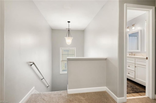 1120 Veranda Way, Chesapeake, VA 23320 - staircase with carpet floors and baseboards