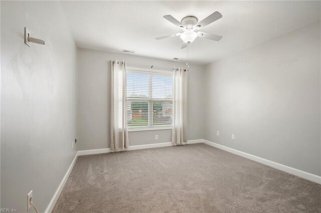 1120 Veranda Way, Chesapeake, VA 23320 - carpeted spare room with baseboards and a ceiling fan