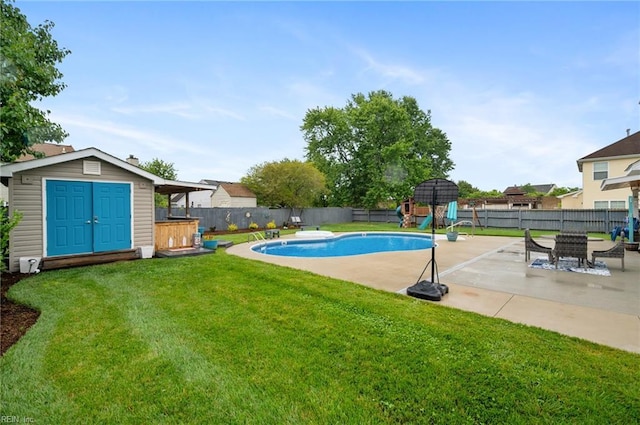 1120 Veranda Way, Chesapeake, VA 23320 - view of pool featuring a patio and an outdoor structure