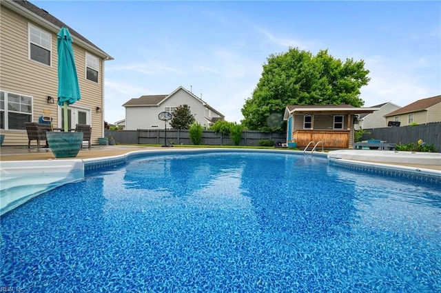 1120 Veranda Way, Chesapeake, VA 23320 - view of pool featuring a patio area and an outdoor structure