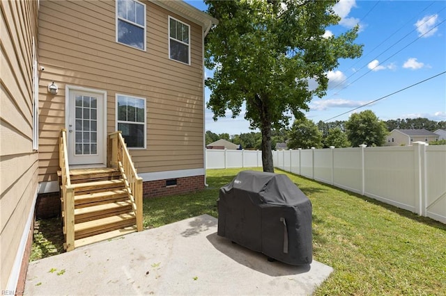 1025 Sullivan Ln, Chesapeake, VA 23322 - view of patio / terrace featuring grilling area and entry steps