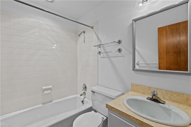 400 Discovery Rd, Virginia Beach, VA 23451 - bathroom with vanity, toilet, and shower / tub combination