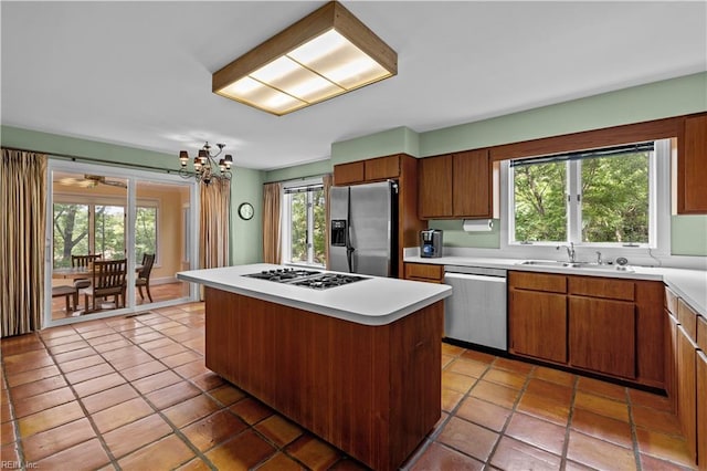 400 Discovery Rd, Virginia Beach, VA 23451 - kitchen with stainless steel appliances, a sink, light countertops, and healthy amount of natural light