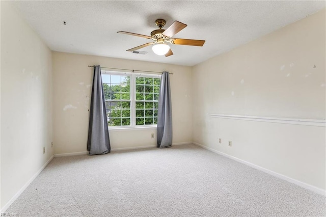 109 Lenora Cv, Smithfield, VA 23430 - carpeted spare room with a ceiling fan, baseboards, and a textured ceiling