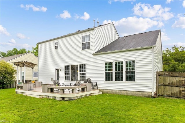 109 Lenora Cv, Smithfield, VA 23430 - back of house with a wooden deck