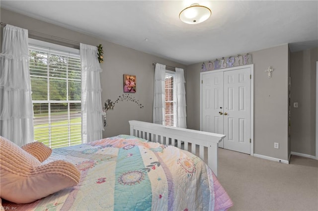 3121 Audley Way, Virginia Beach, VA 23452 - bedroom with light carpet, baseboards, and a closet
