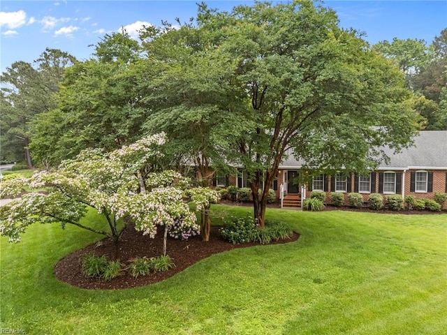 3121 Audley Way, Virginia Beach, VA 23452 - view of front of property with a front lawn and brick siding