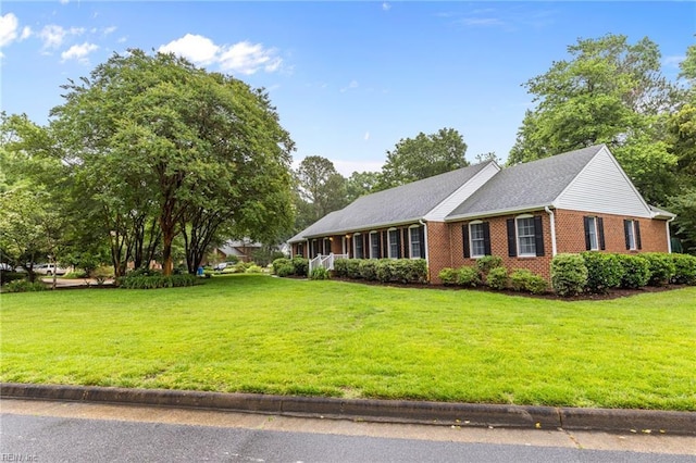 3121 Audley Way, Virginia Beach, VA 23452 - single story home featuring a front lawn and brick siding