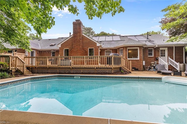 3121 Audley Way, Virginia Beach, VA 23452 - swimming pool featuring a deck and stairs