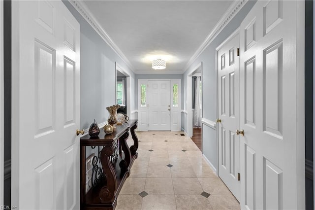 3121 Audley Way, Virginia Beach, VA 23452 - entryway featuring light tile patterned flooring and ornamental molding