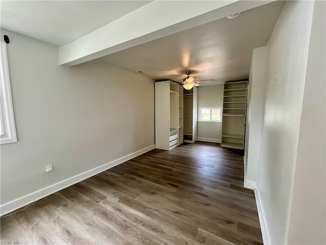 3300 Pine Hill Cres, Chesapeake, VA 23321 - unfurnished room with ceiling fan, wood finished floors, and baseboards