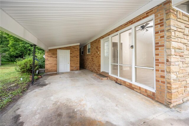 917 Garfield Ave, Suffolk, VA 23434 - view of patio with a carport