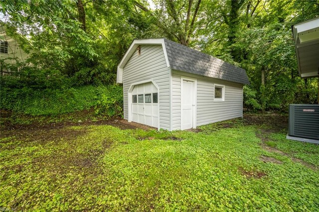 917 Garfield Ave, Suffolk, VA 23434 - view of outbuilding featuring central AC unit