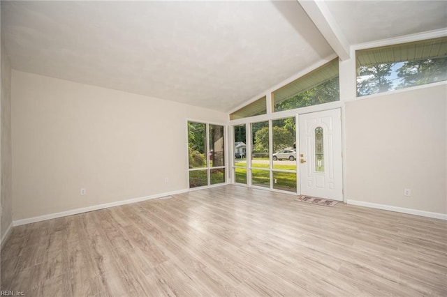 917 Garfield Ave, Suffolk, VA 23434 - unfurnished room with baseboards and light wood finished floors