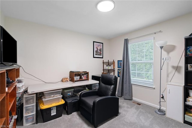 302 Peachwood Ct, Suffolk, VA 23434 - home office featuring light carpet and baseboards