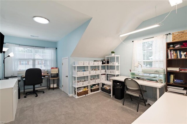 302 Peachwood Ct, Suffolk, VA 23434 - office with vaulted ceiling and carpet