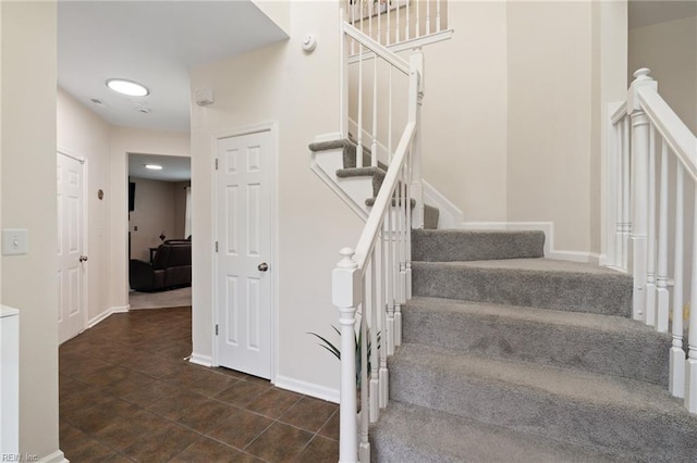 302 Peachwood Ct, Suffolk, VA 23434 - stairs featuring tile patterned floors