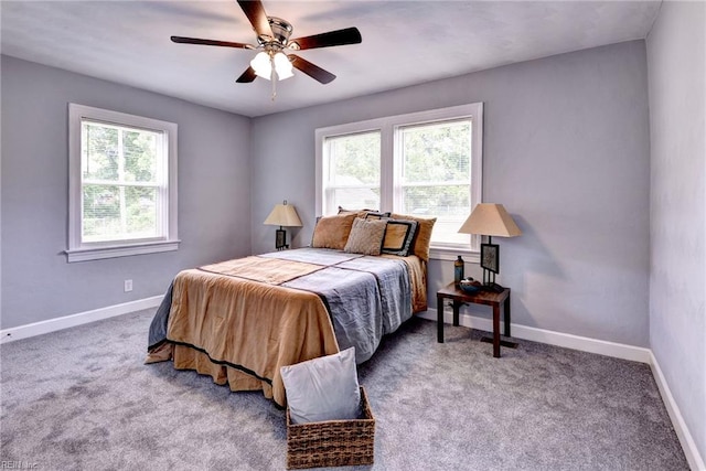 319 Greenbriar Ave, Hampton, VA 23661 - bedroom featuring baseboards, carpet flooring, and ceiling fan