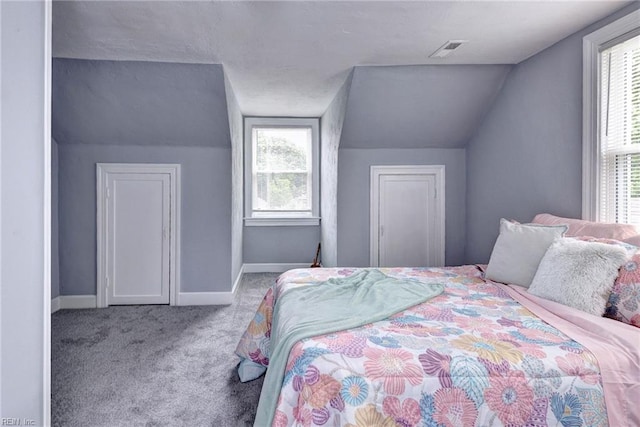 319 Greenbriar Ave, Hampton, VA 23661 - carpeted bedroom featuring baseboards and vaulted ceiling