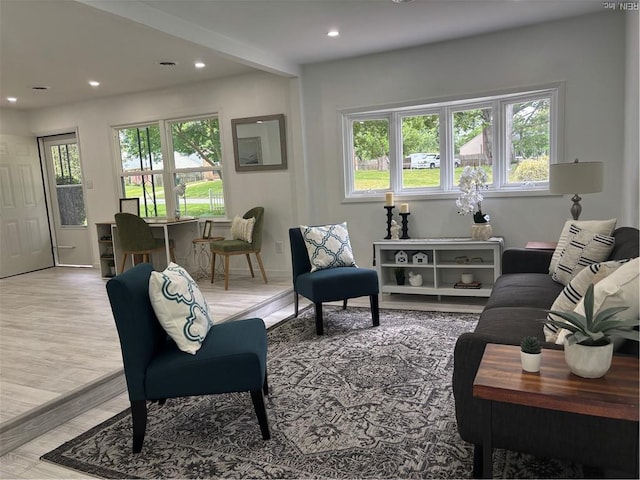 432 Maryle Ct, Newport News, VA 23602 - living room with plenty of natural light, recessed lighting, and light wood-type flooring