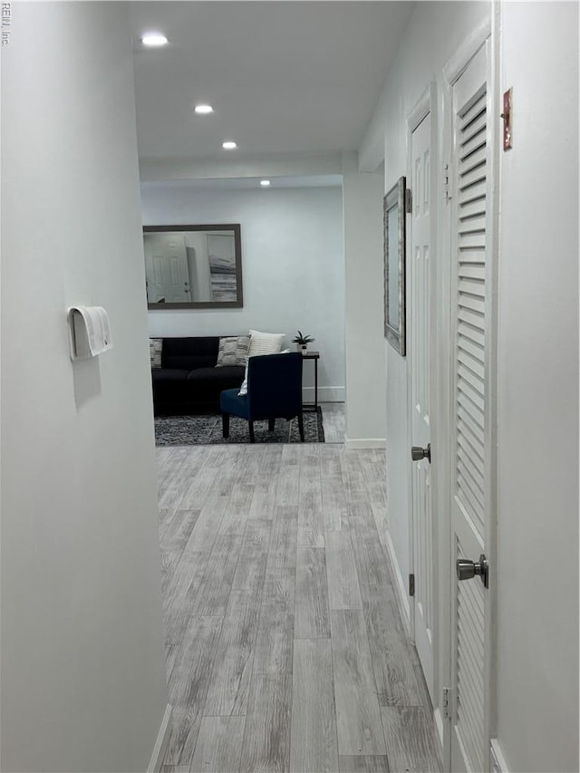 432 Maryle Ct, Newport News, VA 23602 - hallway with wood finished floors, baseboards, and recessed lighting