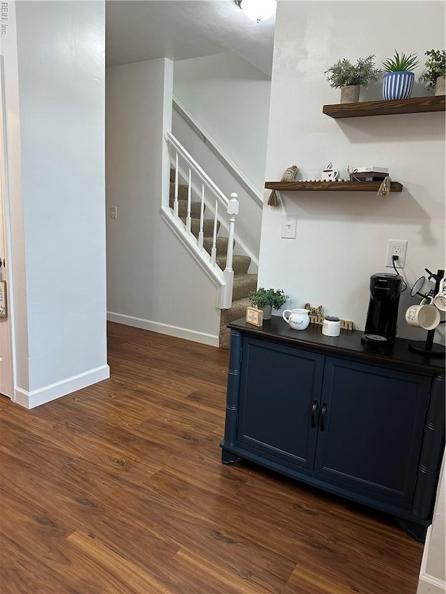 1183 Killington Arch, Chesapeake, VA 23320 - office area featuring dark wood-style floors and baseboards