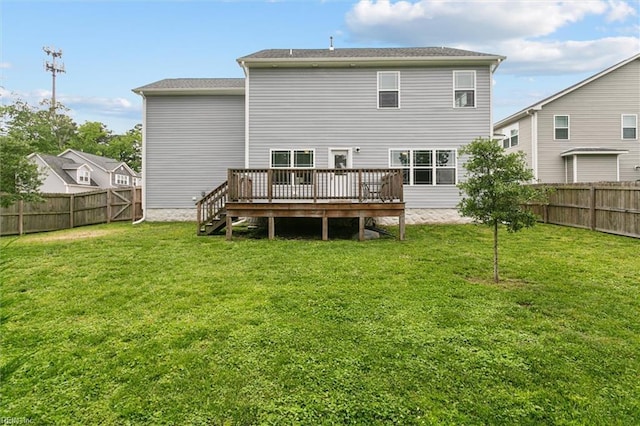 105 Brogden Ct, Hampton, VA 23666 - rear view of property featuring a wooden deck