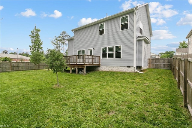 105 Brogden Ct, Hampton, VA 23666 - back of house featuring a wooden deck