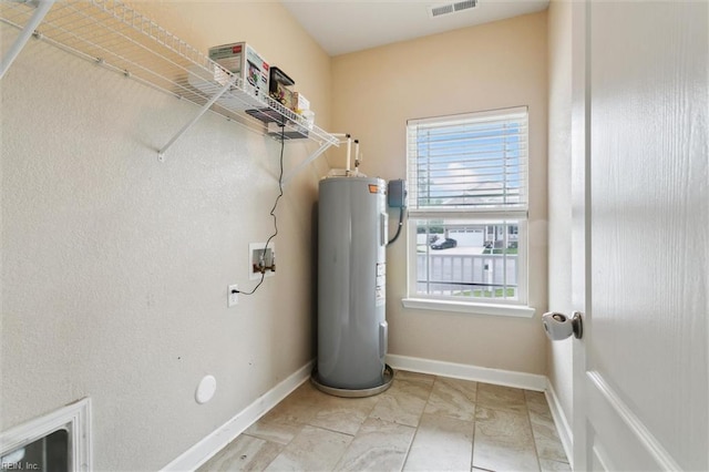 105 Brogden Ct, Hampton, VA 23666 - utility room with electric water heater