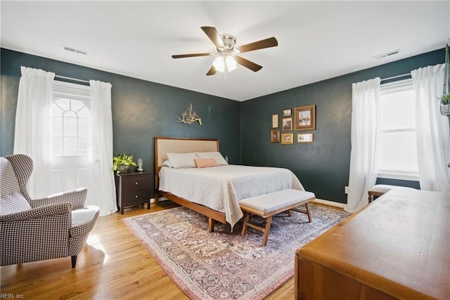 740 Hilda Pine Dr, Chesapeake, VA 23322 - bedroom featuring light wood-style flooring and a ceiling fan