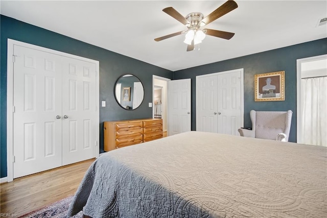 740 Hilda Pine Dr, Chesapeake, VA 23322 - bedroom featuring wood finished floors and ceiling fan