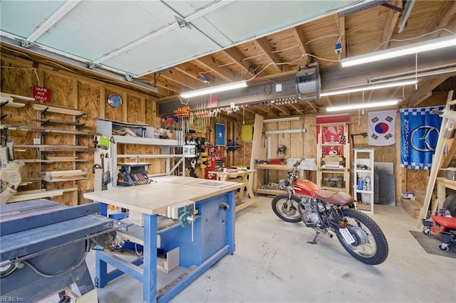 740 Hilda Pine Dr, Chesapeake, VA 23322 - garage with a workshop area