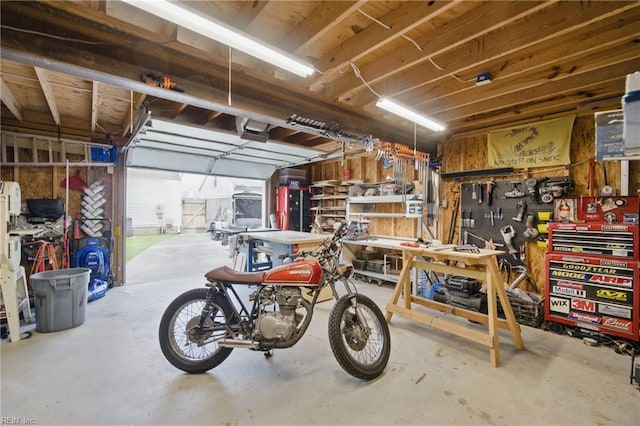 740 Hilda Pine Dr, Chesapeake, VA 23322 - garage featuring a workshop area