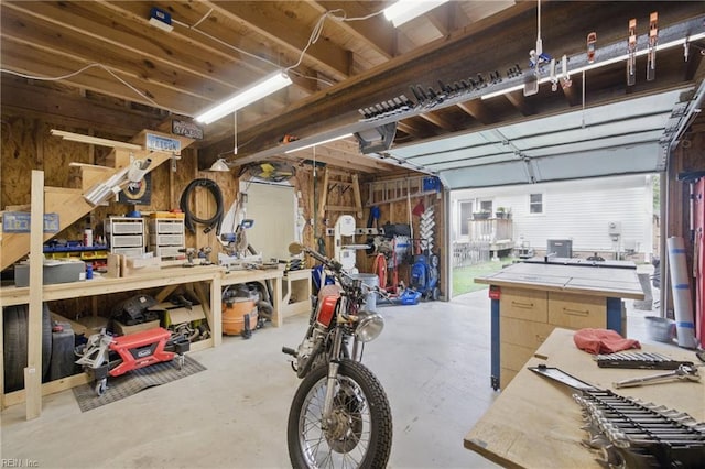 740 Hilda Pine Dr, Chesapeake, VA 23322 - garage featuring a workshop area