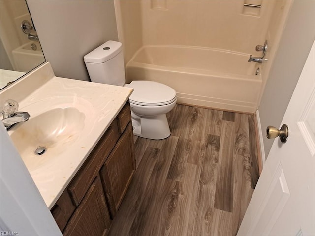 800 Pencil Box Way, Virginia Beach, VA 23462 - full bathroom featuring wood finished floors, vanity, toilet, and shower / bathtub combination