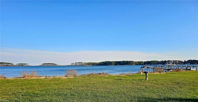 13443 Buckland Way, Painter, VA 23420 - water view featuring a boat dock