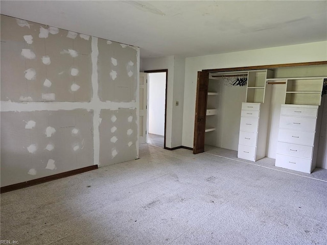 13443 Buckland Way, Painter, VA 23420 - unfurnished bedroom featuring a closet, light colored carpet, and baseboards