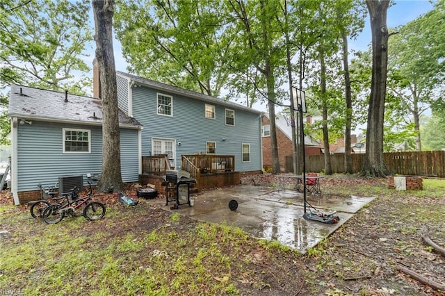 744 Village Green Pkwy, Newport News, VA 23602 - back of property with a patio and a deck