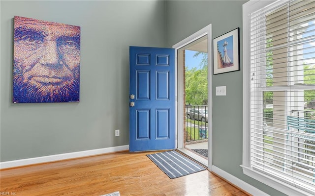 106 Edith Wharton Sq, Newport News, VA 23606 - foyer featuring baseboards and wood finished floors