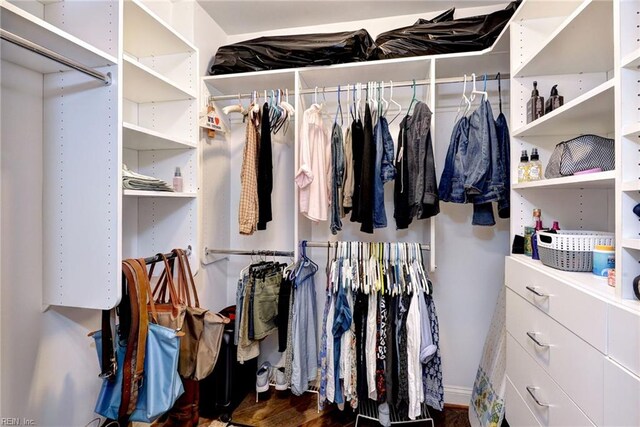 509 River Blfs, Williamsburg, VA 23185 - walk in closet with dark wood-type flooring