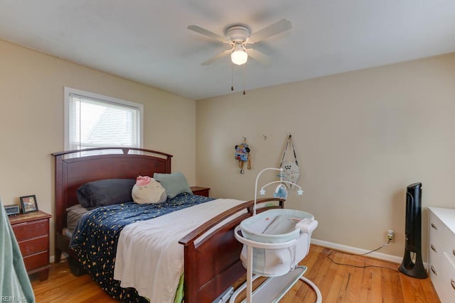 428 Macdonald Cres, Norfolk, VA 23505 - bedroom featuring wood finished floors, baseboards, and a ceiling fan