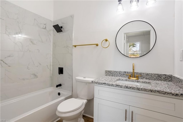 3711 Abingdon Cir, Norfolk, VA 23513 - full bath featuring toilet, vanity, and shower / tub combination