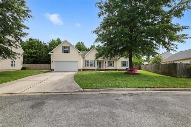2110 King St, Suffolk, VA 23434 - view of front facade with concrete driveway and an attached garage