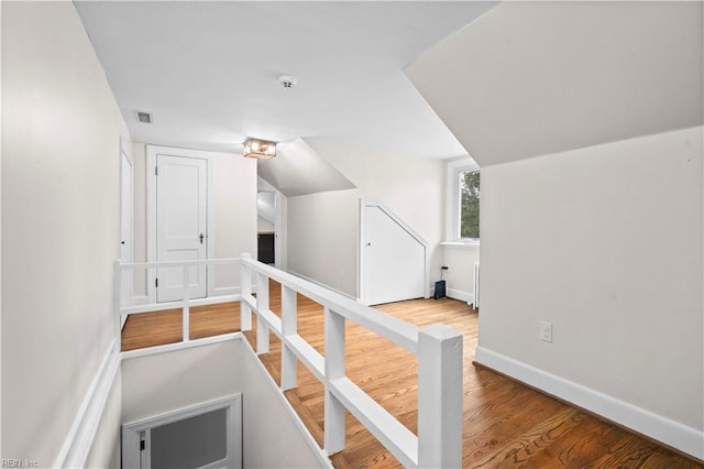 6414 Wythe Pl, Norfolk, VA 23508 - staircase with wood finished floors and baseboards